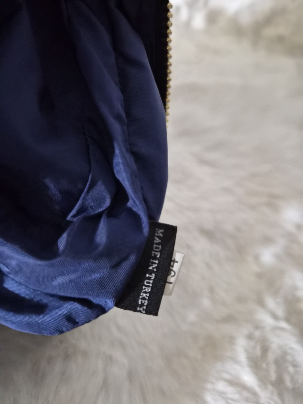 Miu Miu Navy Leather Wristlet Clutch - Picture 9 of 11